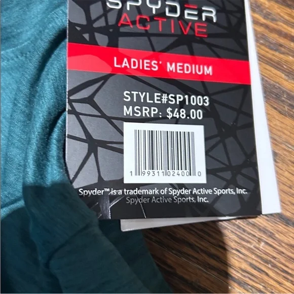 Spyder Active Teal Ladies' Shirt - Picture 2 of 6